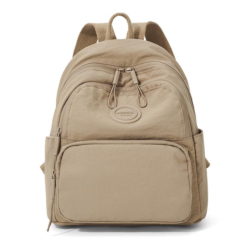 

Однотонный рюкзак Студенческий школьный рюкзак Дорожная сумка Женский легкий рюкзак хаки