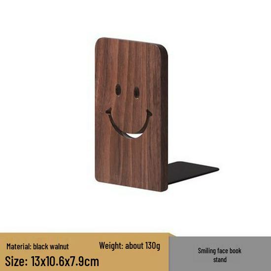 Sturdy Beech Wood Book Stand and Organizer