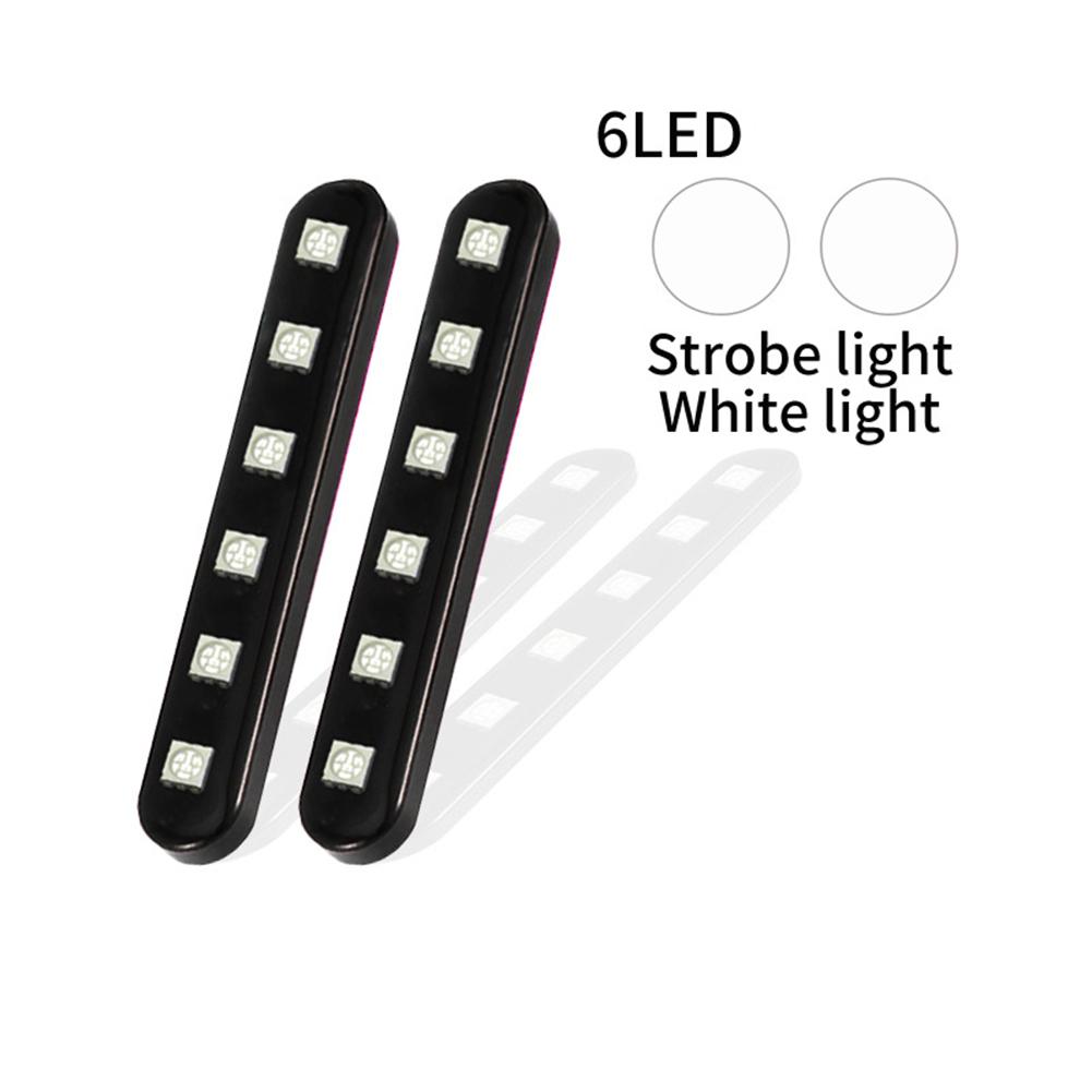 Rücklichtstreifen Stroboskoplichter Kit LED Motorrad LKW ATV Set Seite Hinten 2PCS ABS+LED Praktisch Einfach zu installieren