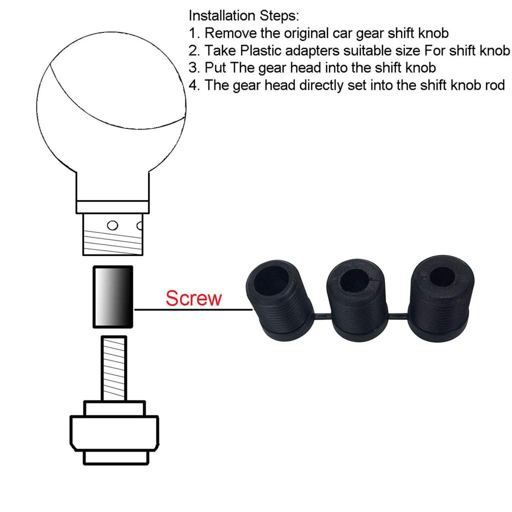 Abfer 5 Speed Shift Knob Aluminum Alloy Car Gear Shift Knob Metal Stick Shifter