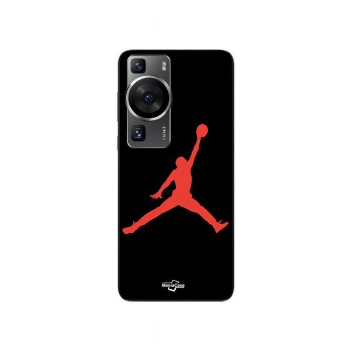 Coque - MANIACASE - Huawei P60 - Jordan logo 23 - Couleur rouge - Souple rouge