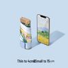 OEING Oil Painting Compact Titanium Pocket Umbrella