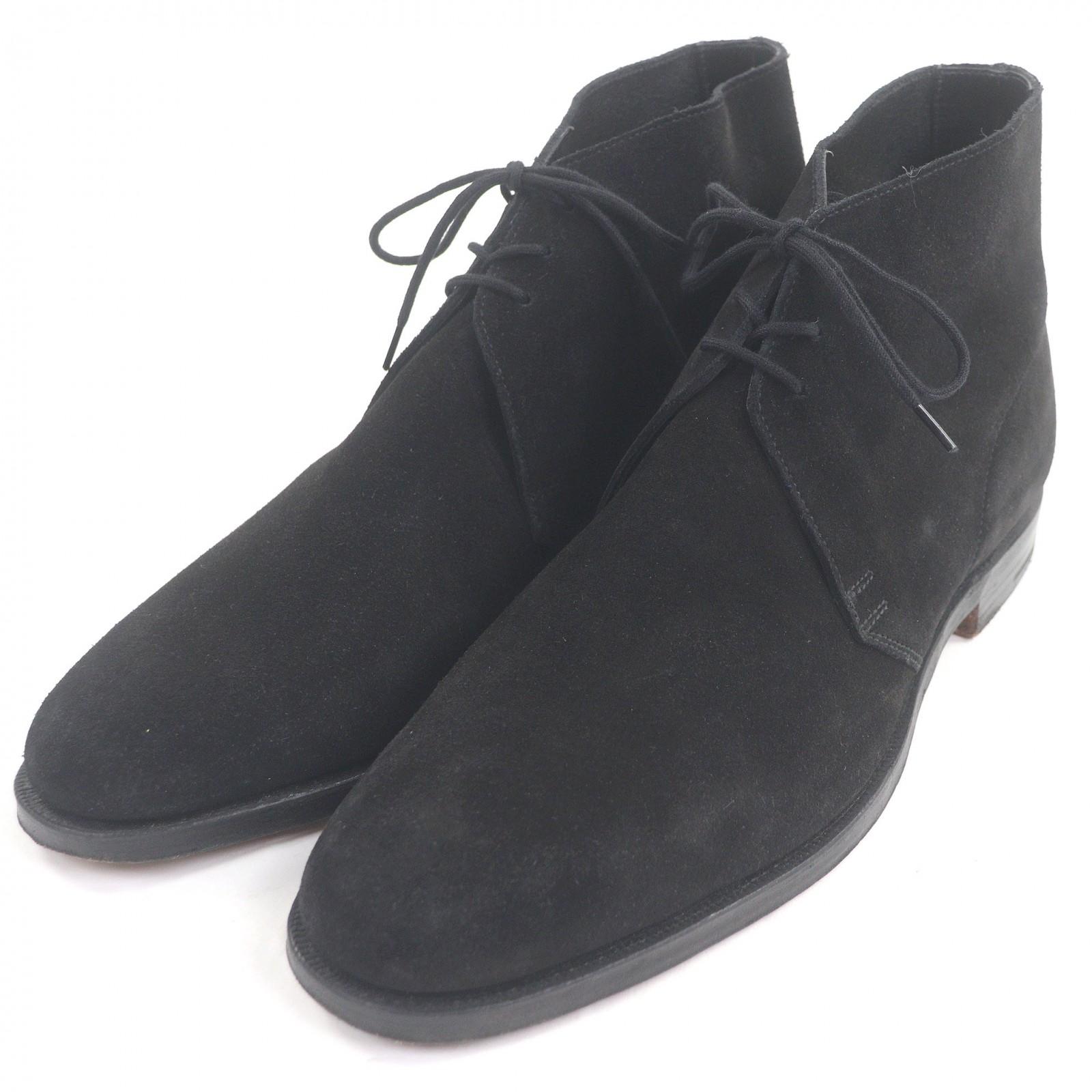 

Great CROCKETT&JONES Ankle boots CHUKKA Chukka boots black Suede leather 8 8489 Used