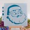 Exquisite Christmas Spraying Drawing Template Portable Washable 3-ring Loose-leaf Stencils Reusable Anti-break for Kids