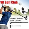 VR Golfschläger VR Golfgriff Griffige Controller-Erweiterungen VR Golfschlägergriff für Meta Quest 3S/Quest 3/Quest 2 Controller