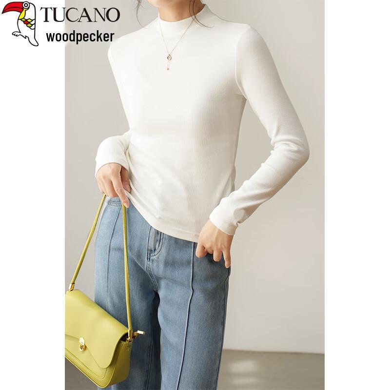 Woodpecker Women s Winter Slim Fit Ribbed Mock Neck Base Layer Top L