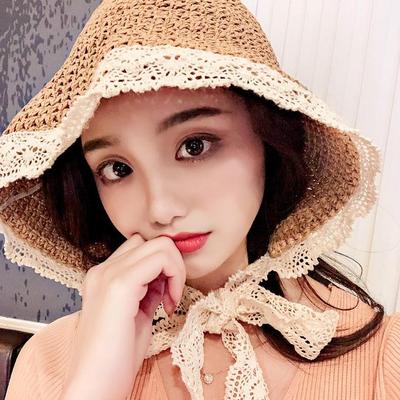 Fashion Women Sweet Lace Straw Hat Girl's Cute Sunhat Beach Hat