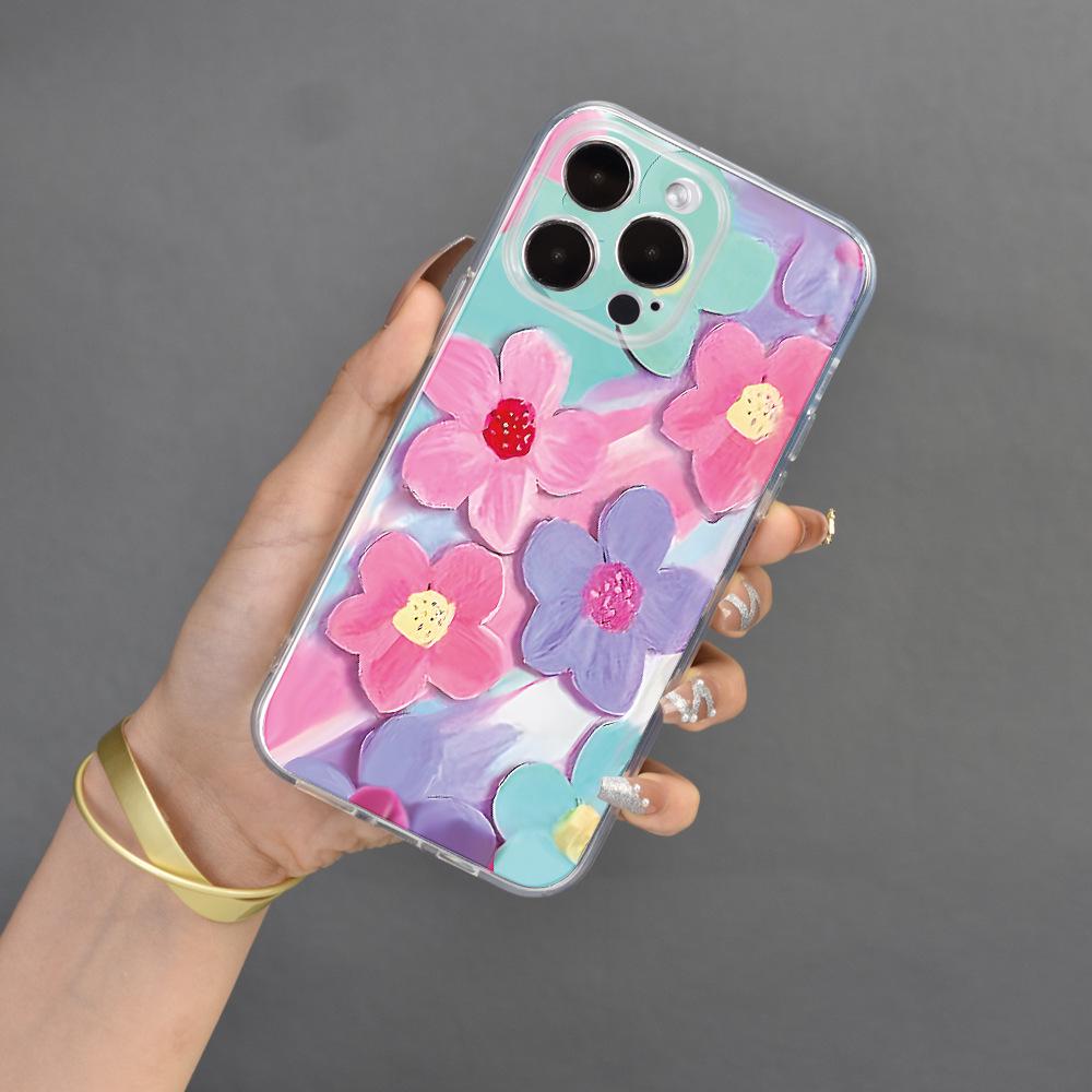 

Захисний чохол для Apple iPhone 15 із повним об’єктивом із картиною маслом, який запобігає падінню, транскордонне постачання iPhone 11 прозорий