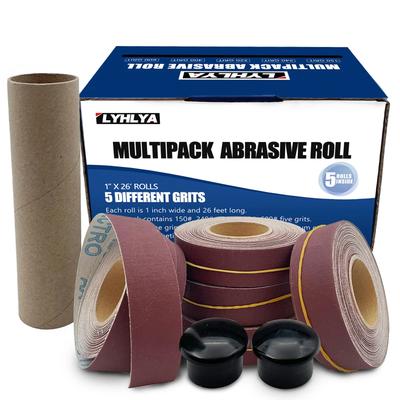2,5*8M Lixa de 150-600 Grãos Correia de Lixa para Lixamento a Seco Papel de Lixa Retrátil Rolo de Pano de Lixa para Polimento de Metal Vidro Madeira