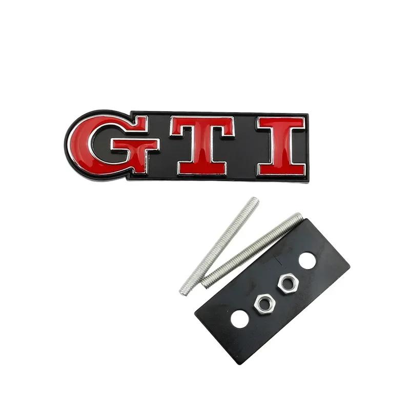 

2026 Hot Sticker Metal Car GTI Logo Front Grille Emblem Badge Stickers for Volkswagen Golf 4 5 6 7 8 Passat Jetta Polo Touareg G