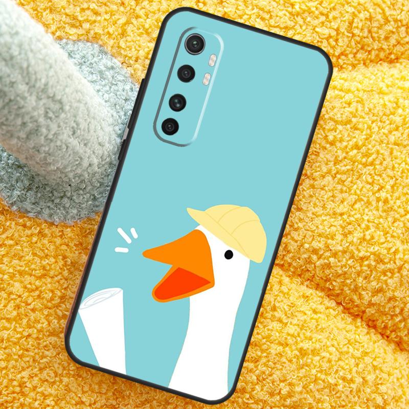 Cartoon Funny Goose Case For POCO X3 X4 X5 F5 Pro M5s C40 F4 GT F3 Cover For Xiaomi 12T 11T Pro 12 13 Lite 12X