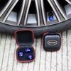 Dsycar Skull Style Tire Valve Stem Caps Antirust Copper Core, Red Eyes with Rubber Ring, Universal Stem Covers for Cars, SUVs, Bike and Bicycle,