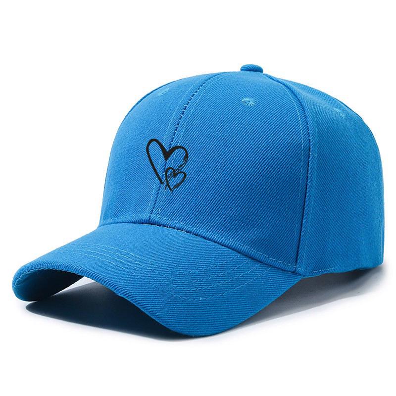Heart Print Baseball Cap - Men's & Women's Trendy Sun Protection Hat for Outdoor Sports & Casual Wear