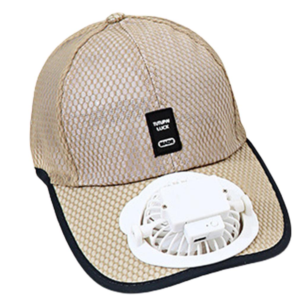 Sunshade Adjustable Baseball Hat with Fan Breathable Sports Hat for Kids Breathable Adjustable Baseball Hat