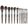Cangzhou 14-teiliges Make-up Pinselset: Tier- & Faserhaarpinsel für Puder, Eyeliner und Lidschatten.