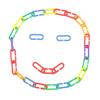 100/400Pcs Plastic Parrot Parakeet Bird Non-toxic C-clips Hooks Chain Chew Toys