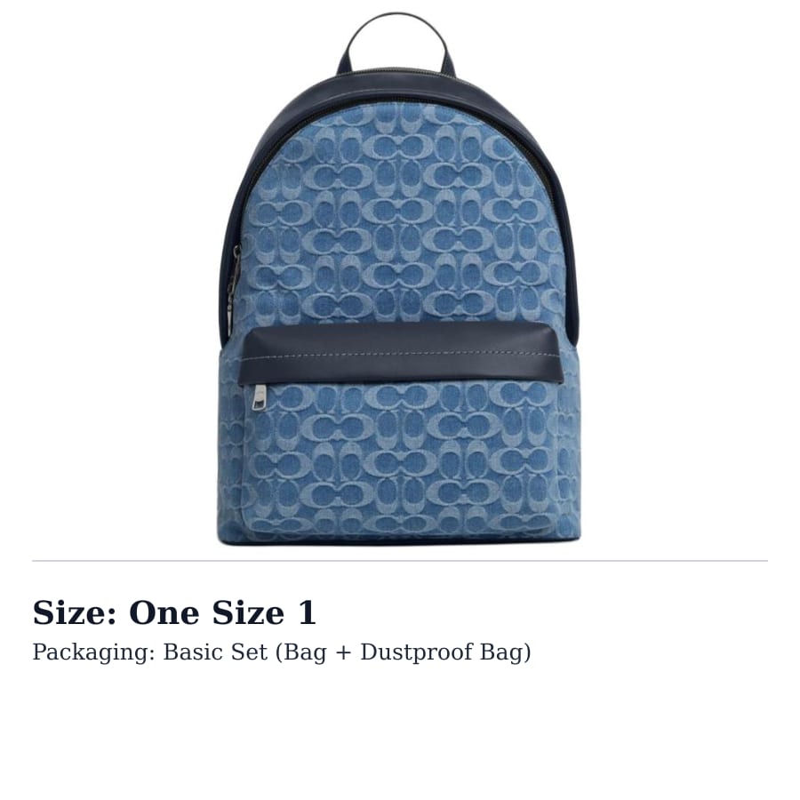 COACH Taylor Fabric With Cow Leather