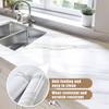 Self Adhesive Marble Grain Contact Paper Waterproof Oil Proof Stain Resistant Easy Clean for Kitchen Countertop Bathroom Renovation