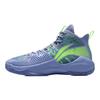 Li Ning Combat Hi Sonic Demping Antislip Slijtvast Middelhoge Basketbalschoenen Heren Licht Iris Blauw ABAR059-4