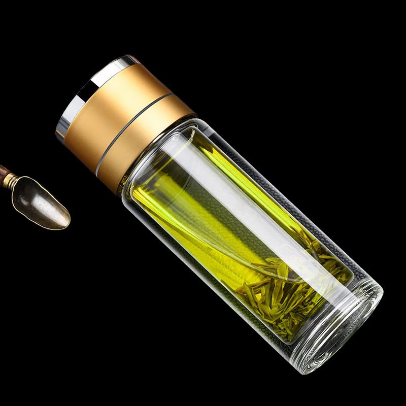 Shanggqi One-Touch Double-Layer Tea Infuser Travel Mug