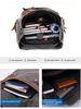 Waterproof Waxed Canvas Backpack Vintage leather men Bagpack large Rucksack School Bag Hiking Backpacks Daypack Mochila