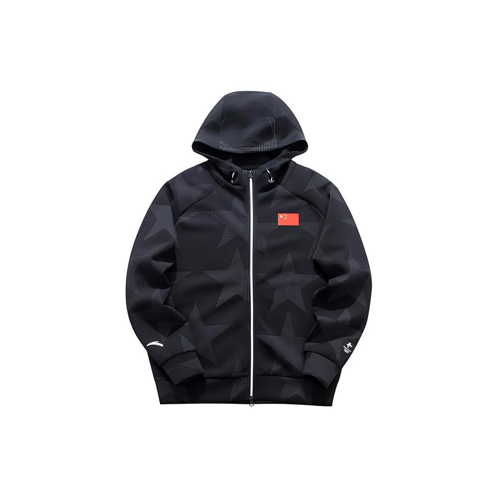 Anta Jackets Men's Black Hooded Moderate Other 172030706-1