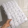 50 teile/pakete Weiß PE Rose Künstliche Blume Kopf Mit Stiel DIY Bouquet Hochzeit Party Dekoration Sammelalbum Liefert
