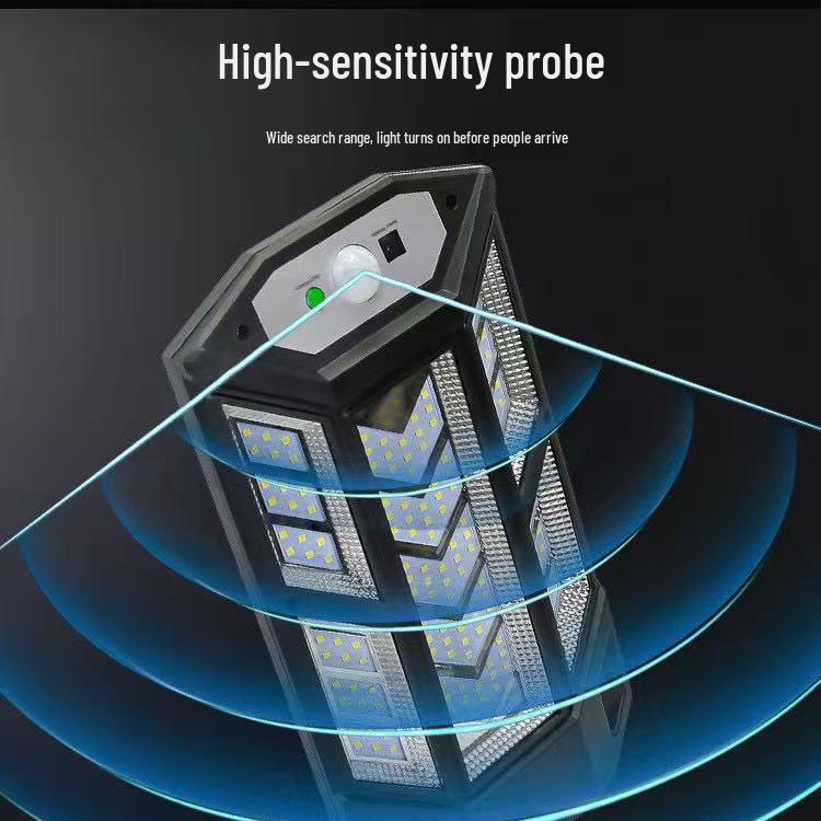 New Solar-Powered Outdoor Street Light with Remote-Controlled Motion Sensor