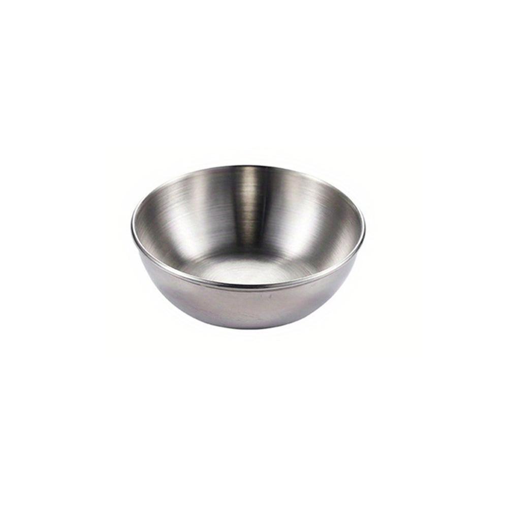 1/2/4/6/9pcs Stainless Steel Round Saucers and Dipping Bowls - Perfect for Hot Pot, Sushi, and Appetizers - Includes Small Sauc