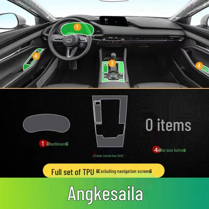 Mazda 3 Next Gen Interior Protection Sticker Film - HD Screen