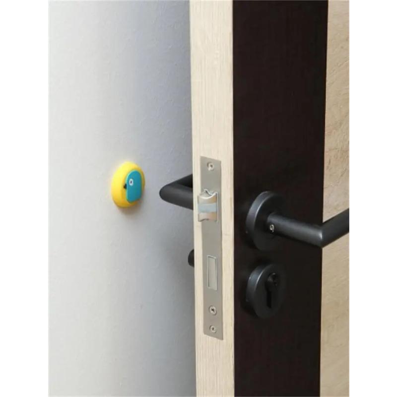 Cute Cartoon Lock Protective Pad Door Crash Pad Wall Protector Door Stopper Doorknob Silicone Pad Muffler Shockproof Crash Fende