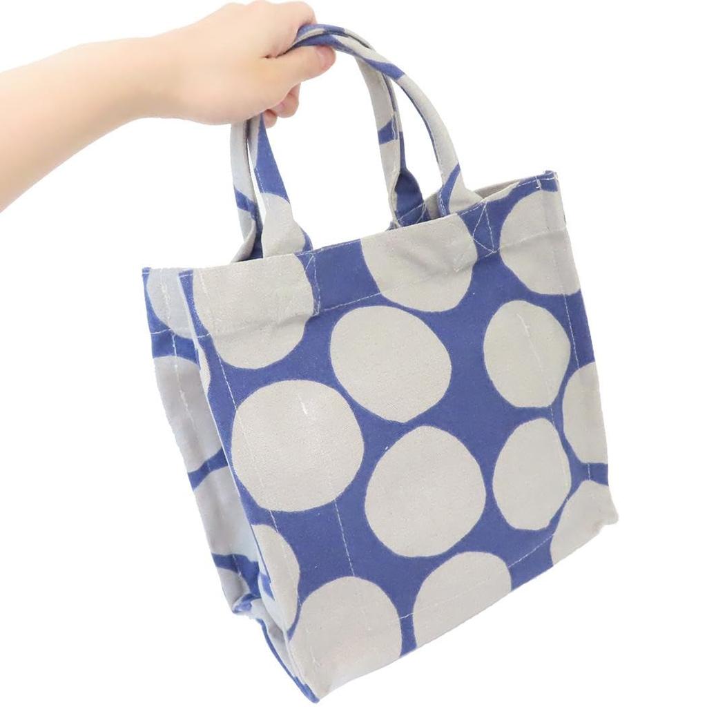 Friends Hill PAL CANVAS Quadratische Mini-Tragetasche, Dottie Navy, RW-290-304