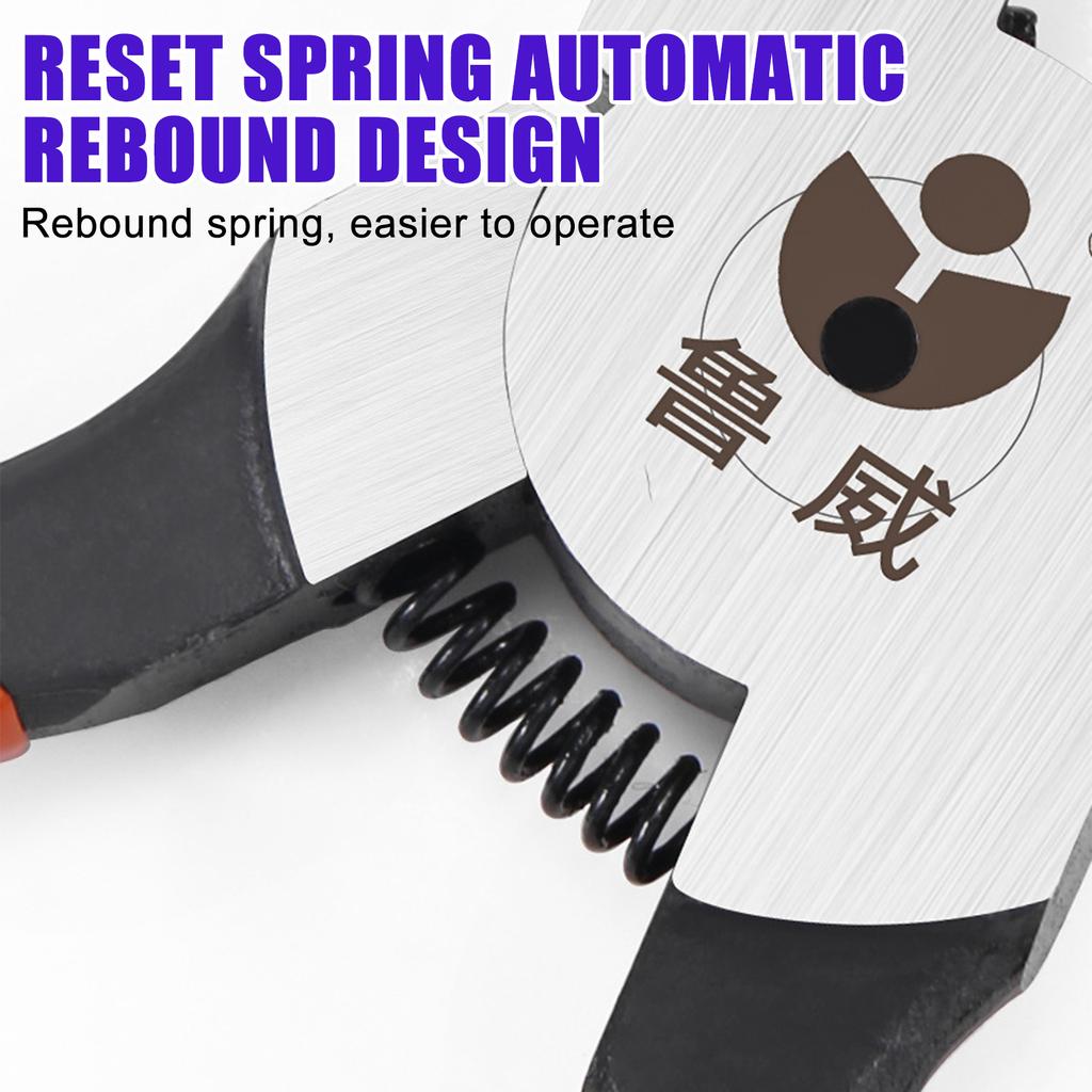 Industrial Nozzle Pliers Steel Double Edged Nozzle Pliers Hand Tools Diagonal Electrical Cutting with Ergonomic Handle