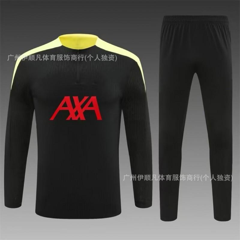 Heren Dames Voetbal Trainingsshirt Halve Rits Opwarmshirt Napoli PSG AC Milan Brazilië Manchester United Fans