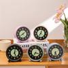 A 4inch Silent Luminous Battery Alarm Clock, No Ticking Sound, Night Light Design, Table Clock, Metal Material, Suitable for Students, Deep Sleepers