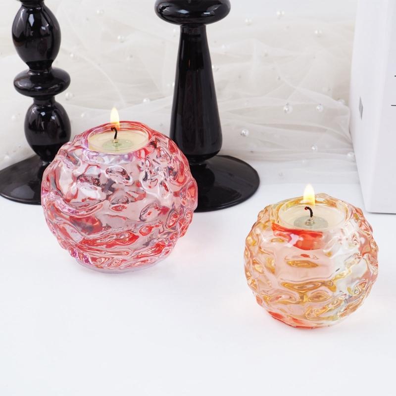 Candle Holder Molds Tealight Candle Holders Resin Mold Epoxy Votive Candle Silicone Mold Candlestick Mould for DIY Use