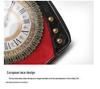 Retro PU Shoulder & Crossbody Handbag with AA Battery-Powered Walking Clock (Women's Bag D002#)