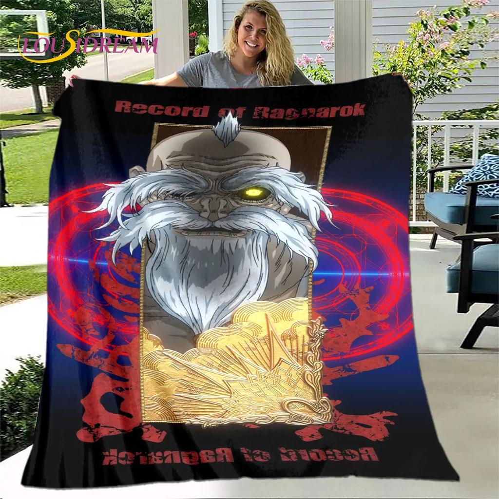 Záznam Ragnarok anime kreslená měkká plyšová přikrývka, flanelová přikrývka přikrývka do obývacího pokoje Ložnice Pohovka Pohovka Piknikový kryt