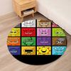 Sprunki Printed Round Rug Carpet Chair Rug Area Rug Entryway Doormats,for Office Chair Living Room Bedroom Kitchen Room.