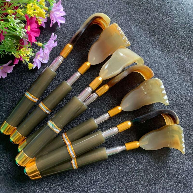 Teleskopischer Ochsenhorn-Rückenkratzer