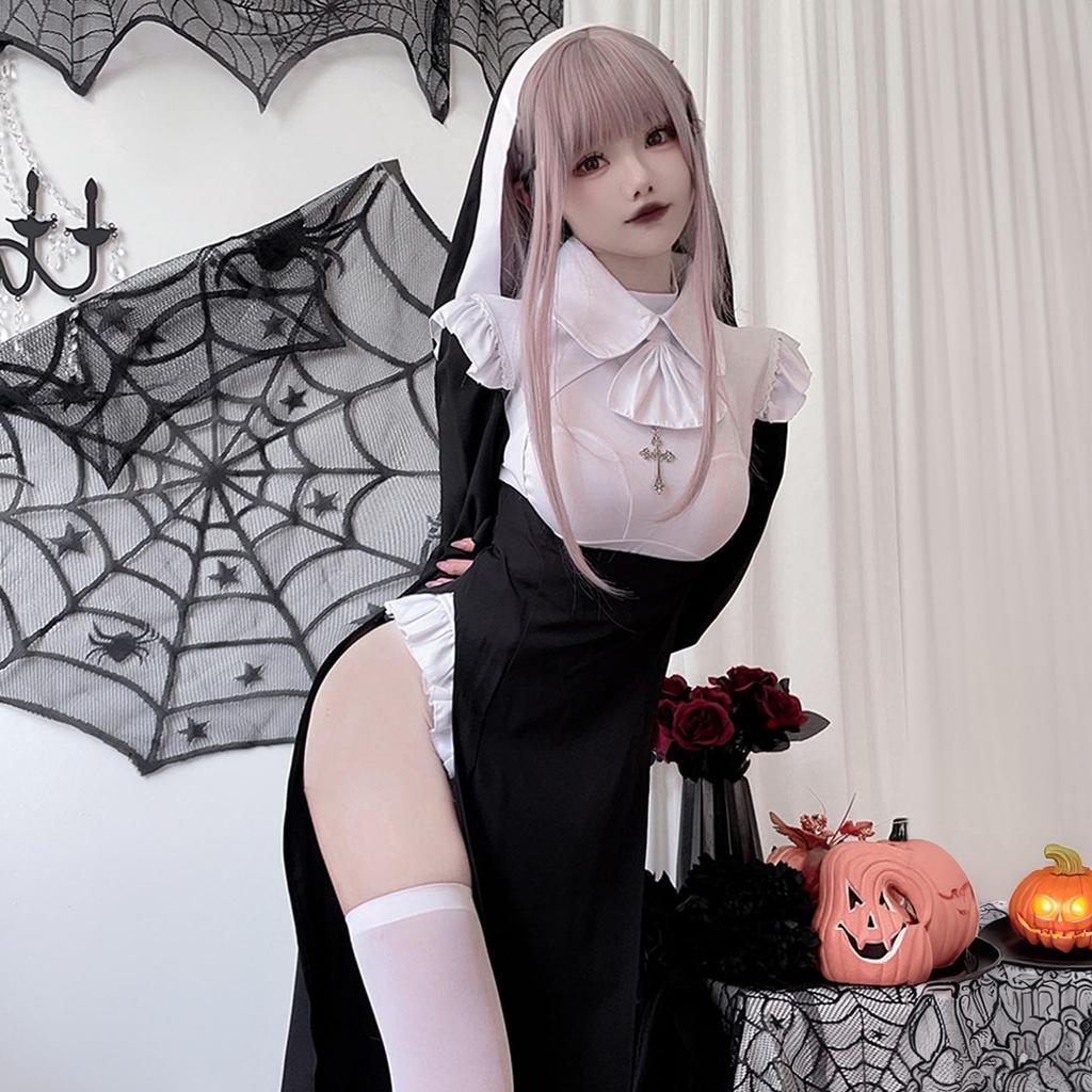 Milky Time Women's Sexy Sister/Nun Halloween Costume (L)