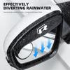 For VW Volkswagen Jetta MK5 Golf 2PCS Car Rearview Mirror Rain Eyebrow Visor Small Round Mirror For VW Volkswagen GTI R Rline Go