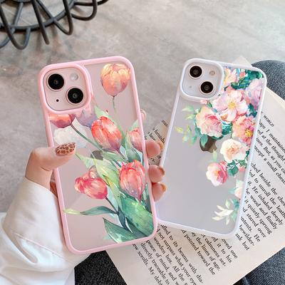Flower Tulip Printing Phone Case for IPhone 15 Pro Max 11 12 13 14 8 7 Plus SE 2020 X XR XS Shockproof Bumper Cover