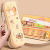 New Large Capacity Capybara Pencil Case Learning Prize Durable Stationery Box Cute Cartoon Sketch Pen Case Student