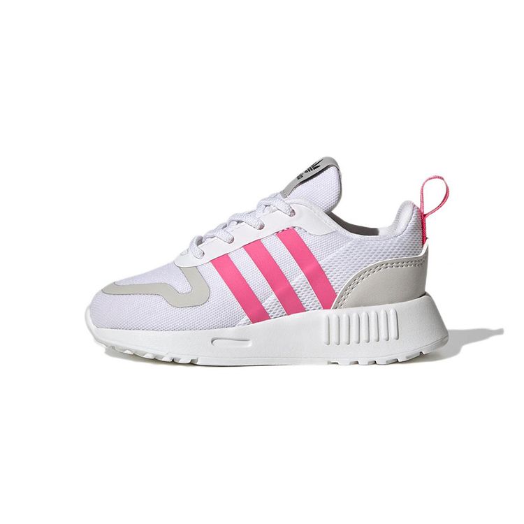 Adidas Originals Multix Comfortable Sports Durable Breathable Low-Top Lifestyle Casual Shoes Baby Shoes White Gray Pink GX4261