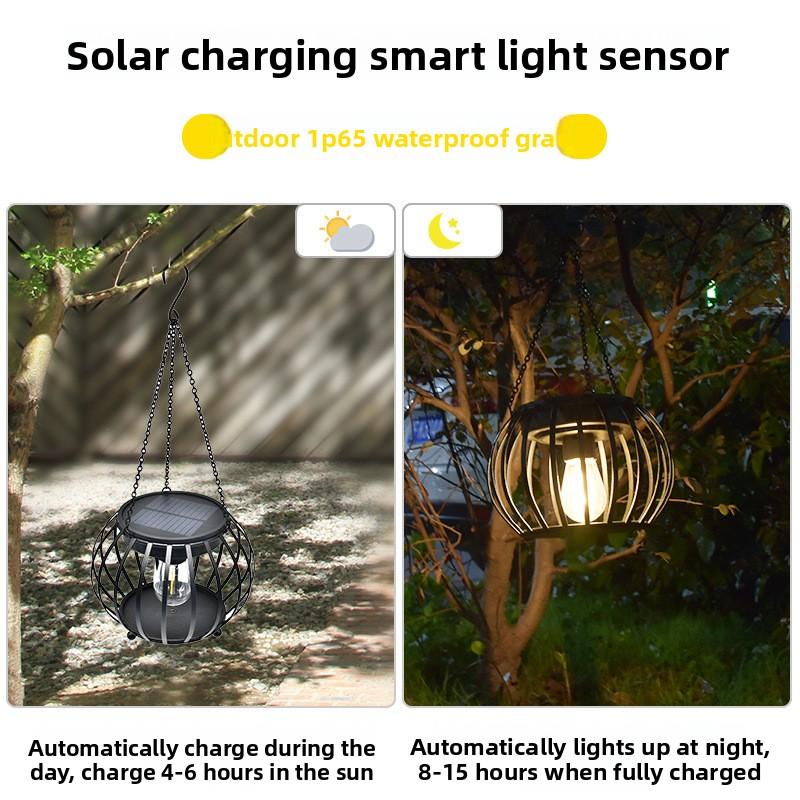 Solar Pumpkin Hanging Lantern IP65 Waterproof LED Light Indoor Outdoor Garden Yard Patio Decor Lamp