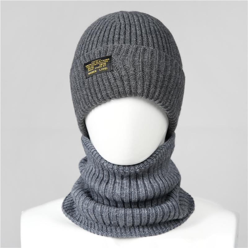 Winter Balaclava Hat Thermal Men's Hat Autumn and Winter Cycling Wool Hat Cold Hat Thickened Knitted Headgear