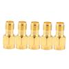 5PCS Durable Low Loss SMA Male To SMA Female Coaxial Connector Gold Adapter Set Coaxial Adapter SMA Connector Electronic Device