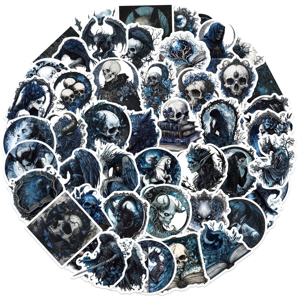 50 Cartoon Dark Gothic Graffiti Stickers Decorative Guitar Notebook Suitcase DIY Waterproof