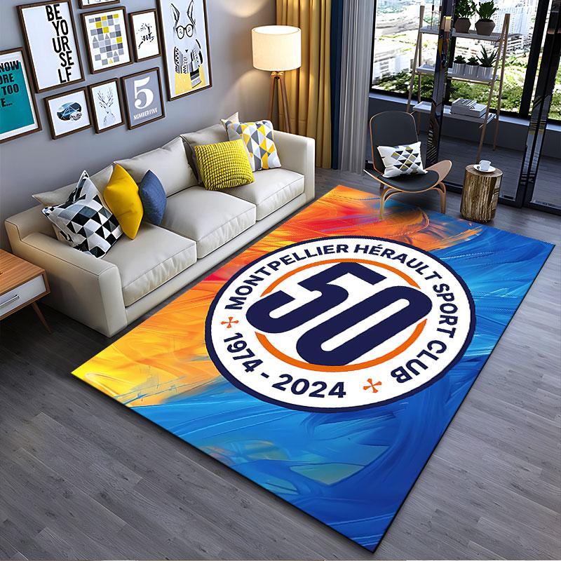 Montpellier Sport Club 50th Anniversary suitable as a non-slip mat for the living room or bedroom sofa